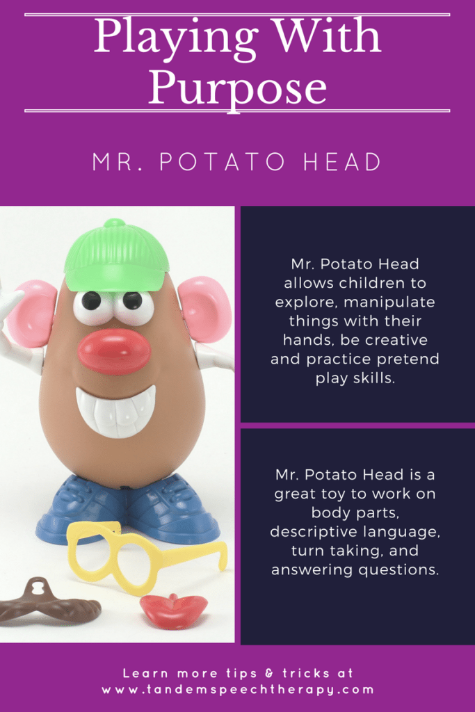 Playing With Purpose: Mr. Potato Head • Tandem Speech Therapy, Austin, TX